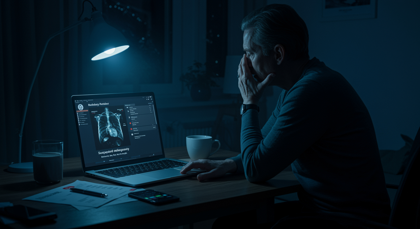 A solas con el diagnóstico: Un análisis reflexivo sobre el acceso al informe de imagen y la carga emocional.