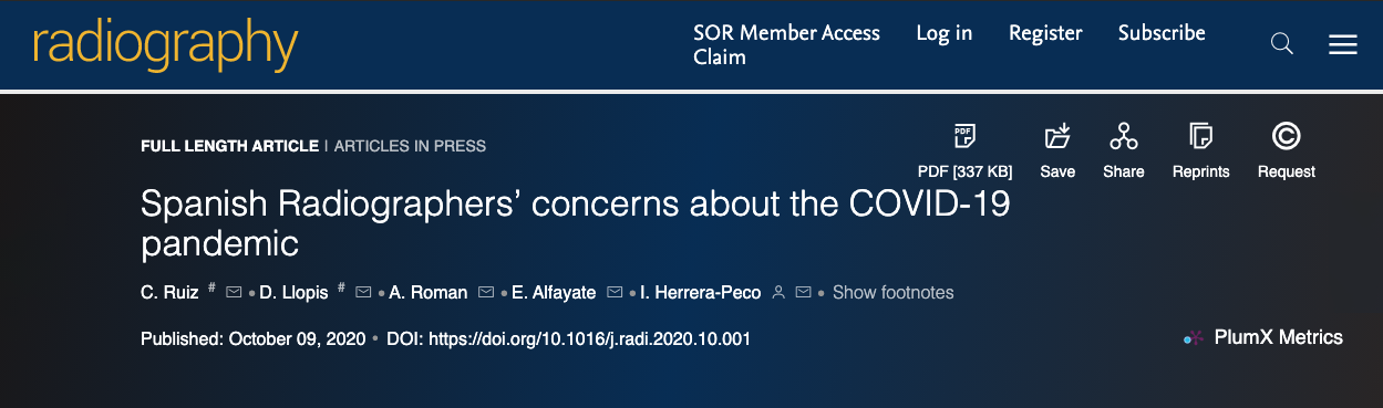 Los TSIDyMN reconocen la alta preocupación por contagiar a su familia y compañeros de SARS-CoV-2.